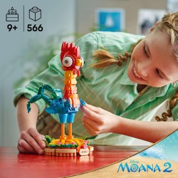 LEGO 43272 ǀ Disney Oceania 2 Heihei Giocattolo da Costruire - Gioco con Animale da Esposizione con Supporto, Testa Girevole, A