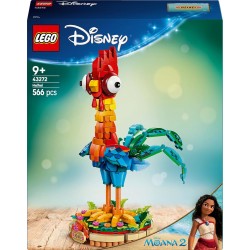LEGO 43272 ǀ Disney Oceania 2 Heihei Giocattolo da Costruire - Gioco con Animale da Esposizione con Supporto, Testa Girevole, A