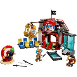 LEGO 75637 ONE PIECE La Tenda del Circo di Bagy il Clown - Giocattolo Interattivo con 4 Minifigure tra cui Luffy, Nami e Zoro, 