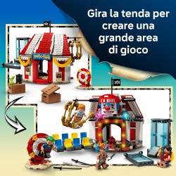 LEGO 75637 ONE PIECE La Tenda del Circo di Bagy il Clown - Giocattolo Interattivo con 4 Minifigure tra cui Luffy, Nami e Zoro, 
