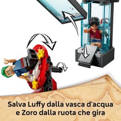 LEGO 75637 ONE PIECE La Tenda del Circo di Bagy il Clown - Giocattolo Interattivo con 4 Minifigure tra cui Luffy, Nami e Zoro, 