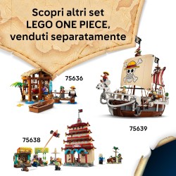 LEGO 75637 ONE PIECE La Tenda del Circo di Bagy il Clown - Giocattolo Interattivo con 4 Minifigure tra cui Luffy, Nami e Zoro, 