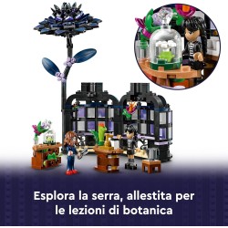 LEGO 76784 Wednesday Fiore di Dalia Nero Giocattolo - Modellino Apribile da Gioco e da Esposizione con 2 Mini Bamboline e Acces