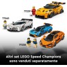 LEGO 77237 Speed Champions Sports Car Dodge Challenger SRT Hellcat - Modellino di Auto da Corsa con Minifigure del Pilota