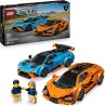 LEGO 77238 Speed Champions Lamborghini Revuelto e Huracán STO - Modellini di Auto da Corsa - Macchine Giocattolo con 2 Minifigu