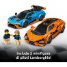 LEGO 77238 Speed Champions Lamborghini Revuelto e Huracán STO - Modellini di Auto da Corsa - Macchine Giocattolo con 2 Minifigu