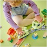 LEGO 10427 DUPLO Treno d’Avventura Interattivo - Giochi Didattici - con 14 Binari, Mattoncini Multifunzione con Suoni e 4 Perso