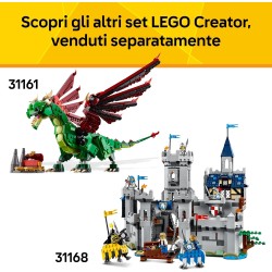 LEGO 31166 Creator 3 in 1 Cavallo Meraviglioso - Giocattolo con Animale Trasformabile in Orso o in Modello di Cervo Snodabile