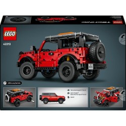 LEGO 42213 Technic SUV Ford Bronco - Macchina Giocattolo Off Road - Modellino di Auto con Porte Apribili, Motore V6, Sospension