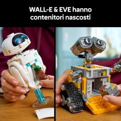 LEGO 43279 | Disney Pixar WALL-E e EVE - Kit di Modellismo per Adulti da Esposizione - Costruzione Fai da Te con i Personaggi d