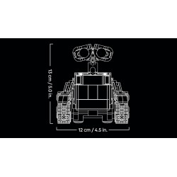 LEGO 43279 | Disney Pixar WALL-E e EVE - Kit di Modellismo per Adulti da Esposizione - Costruzione Fai da Te con i Personaggi d