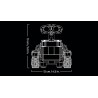 LEGO 43279 | Disney Pixar WALL-E e EVE - Kit di Modellismo per Adulti da Esposizione - Costruzione Fai da Te con i Personaggi d