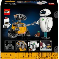 LEGO 43279 | Disney Pixar WALL-E e EVE - Kit di Modellismo per Adulti da Esposizione - Costruzione Fai da Te con i Personaggi d