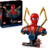 LEGO 76326 | Marvel Busto di Iron Spider-Man - Modellino da Esposizione per Adulti con 2 Braccia Mobili, Testa Girevole e Minif