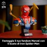 LEGO 76326 | Marvel Busto di Iron Spider-Man - Modellino da Esposizione per Adulti con 2 Braccia Mobili, Testa Girevole e Minif