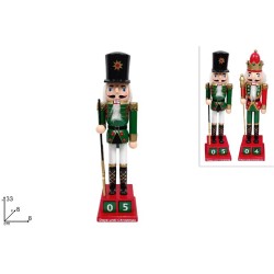 Soldato Schiaccianoci cm 30 con Calendario, modelli assortiti, 1 pezzo