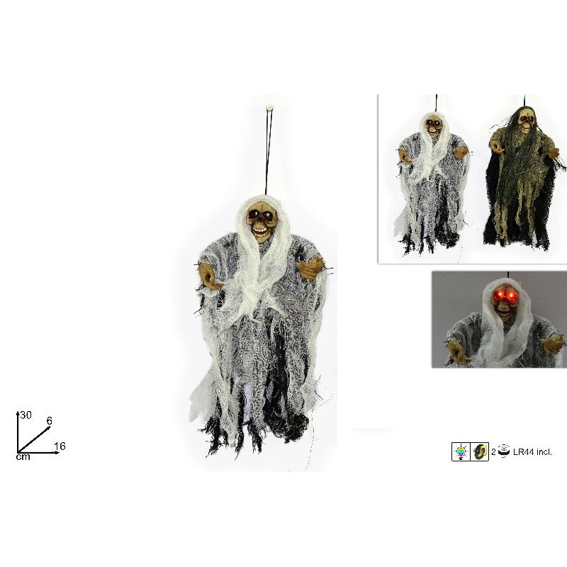 Appendino Mostro  con luce e Suono 30 cm, modelli assortiti, 1 pezzo