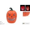 Zucca decorativa di Halloween con sensore di movimento e luce