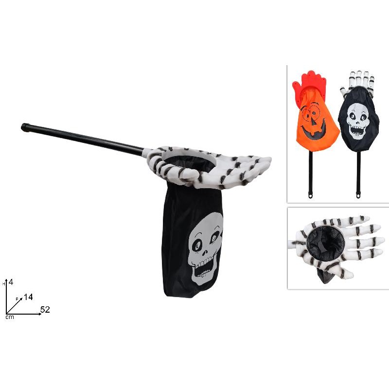 Mano con sacchetto HALLOWEEN, modelli assortiti, 1 pezzo