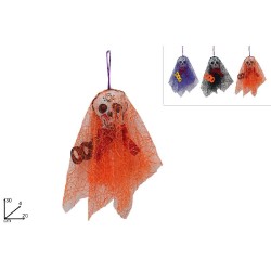 Appendino teschio con velo, 3 modelli assortiti, 1 pezzo