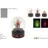 Ampolla Plastica 13 cm con Soggetti HALLOWEEN con musica movimento e luce, modelli assortiti, 1 pezzo