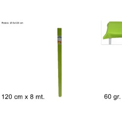 ROTOLO TNT 120 CM X 8 MT 70 GR VERDE CHIARO