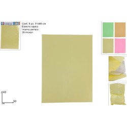 Bustine 30 x 40 cm Set da 5 pz., 30 micron, 4 colori assortiti, 1 pezzo, esterno opaco, interno perlato