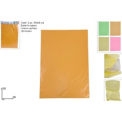 Bustine 35 x 50 cm Set da 3 pz., 30 micron, 4 colori assortiti, 1 pezzo, esterno opaco, interno perlato