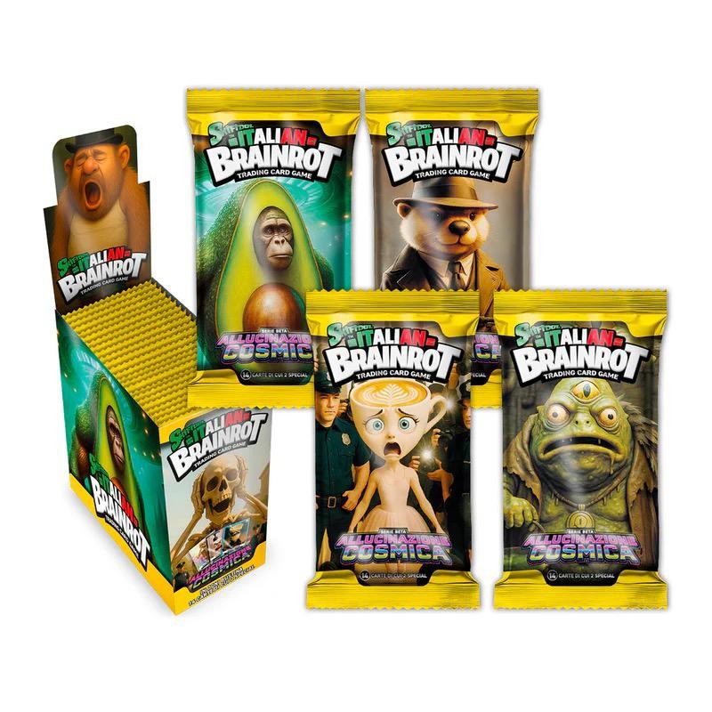 Skifidol Italian Brainrot - Trading card Game - Allucinazione Cosmica - 1 Bustina casuale da 14 carte