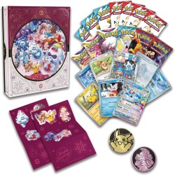 Pokémon: calendario delle feste del GCC Pokémon (otto carte olografiche, sei buste di espansione, sette buste di prova e tanto