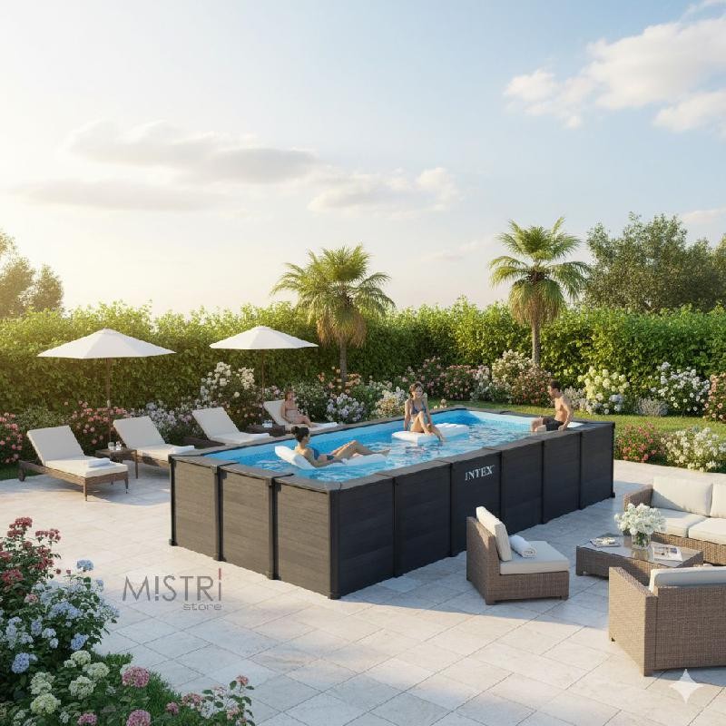 ᐅ Copertura estiva rettangolare 732x366 cm INTEX - Piscine italia