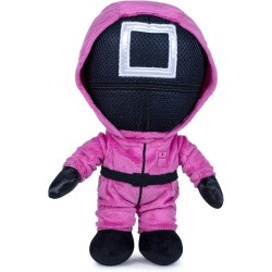 Grandi Giochi - Squid Game Peluche Guardie Assortiti 3 Modelli 28 cm- QUID02000, 1 pezzo