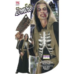 Widmann - Costume Zombie Tunica con Cappuccio, adulto Tg.XL, 5682C