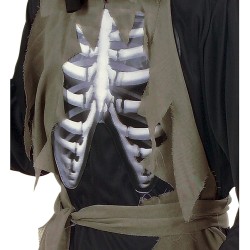 Widmann - Costume Zombie Tunica con Cappuccio, adulto Tg.XL, 5682C