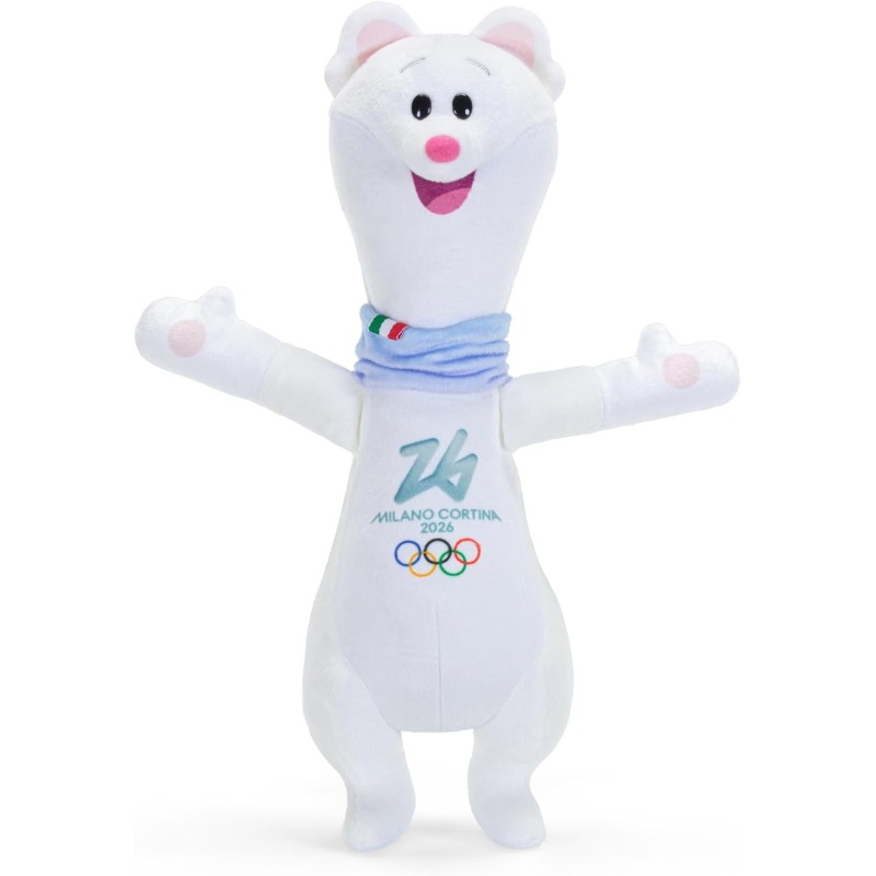 Trudi Mascotte dei Giochi Olimpici Invernali di Milano Cortina 2026 | 35x24x23 cm taglia M | modello 68254