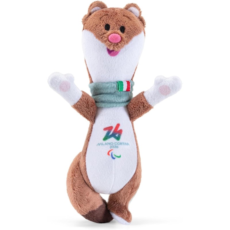 Trudi Mascotte dei Giochi Paralimpici Invernali di Milano Cortina 2026 | 18x12x6 cm taglia XS | modello 68255