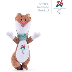 Trudi Mascotte dei Giochi Paralimpici Invernali di Milano Cortina 2026 | 18x12x6 cm taglia XS | modello 68255