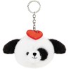Trudi Portachiavi Cane Cuore Rosso | Animali peluche idea regalo | 15x15x6 cm taglia XXS | Heart Animals | modello 51558