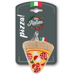Trudi Peluche portachiavi Pizza, idea regalo, gadget turistico food Made in Italy | taglia XXS | Italian icons