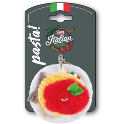 Trudi Peluche portachiavi Pasta, idea regalo, gadget turistico food Made in Italy | taglia XXS | Italian icons
