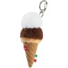 Trudi Peluche portachiavi Gelato, idea regalo, gadget turistico food Made in Italy | taglia XXS | Italian icons