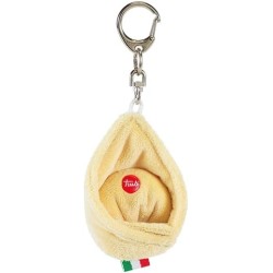 Trudi Peluche portachiavi Tortellino, idea regalo, gadget turistico food Made in Italy | taglia XXS | Italian icons