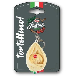 Trudi Peluche portachiavi Tortellino, idea regalo, gadget turistico food Made in Italy | taglia XXS | Italian icons