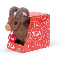 Trudi Trudino Stambecco Deluxe Peluche Park Collection. Animali del Bosco | 9x16x15cm Taglia XS | Collezione Parco dello Stelvi