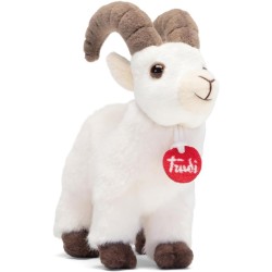 Trudi Trudino Stambecco bianco Deluxe Peluche regalo, animali della montagna | 17x15x6cm taglia XS | Skyway Monte Bianco | mode