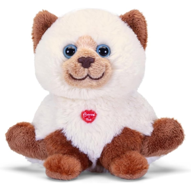 Trudi Gatto Peluche gattino, regalo di compleanno e Natale | 16x15x12cm taglia XS | Bussini | modello 18187