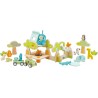 Sevi- Costruzioni e Play Set Animali Safari, Multicolore, 83083