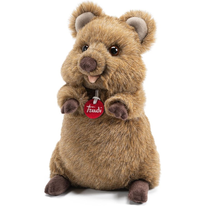 Trudi Quokka Arturo mascotte peluche | 18x30x18cm taglia M | Animali Esotici tropicali | modello 27145