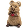 Trudi Quokka Arturo mascotte peluche | 18x30x18cm taglia M | Animali Esotici tropicali | modello 27145