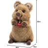 Trudi Quokka Arturo mascotte peluche | 18x30x18cm taglia M | Animali Esotici tropicali | modello 27145
